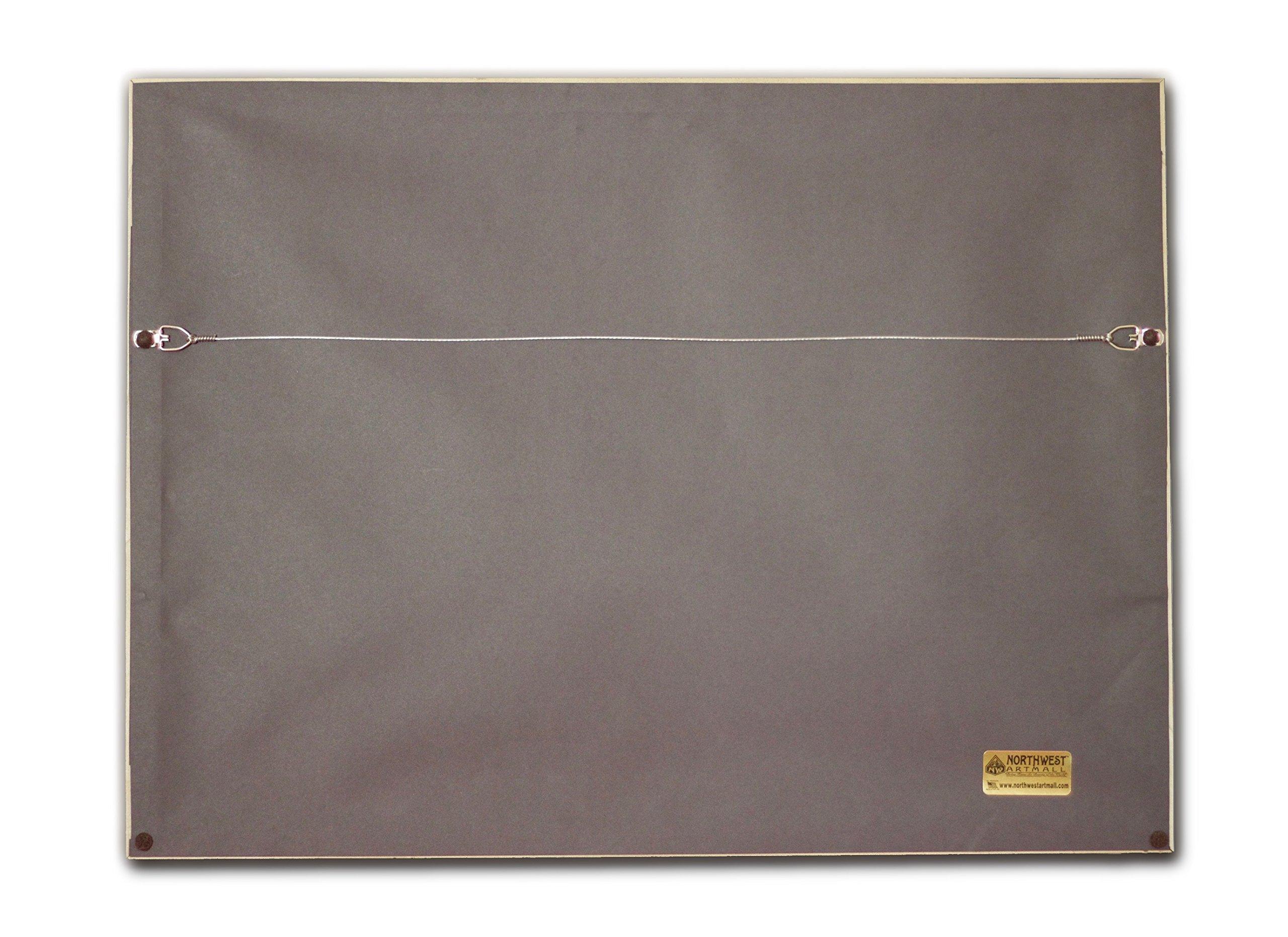 Art of Place Whidbey Island Washington Ferry Professionally Framed & Matted Art Print from Travel Artwork by Artist Paul A. Lanquist Framed Art Size: 18\" x 24\"