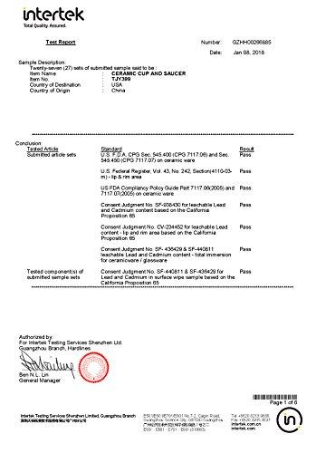 Coffeezone Coffeezone Latte Art Cappuccino Barista Cup and Saucer, New Bone China (Matte Yellow, 10.5 oz)