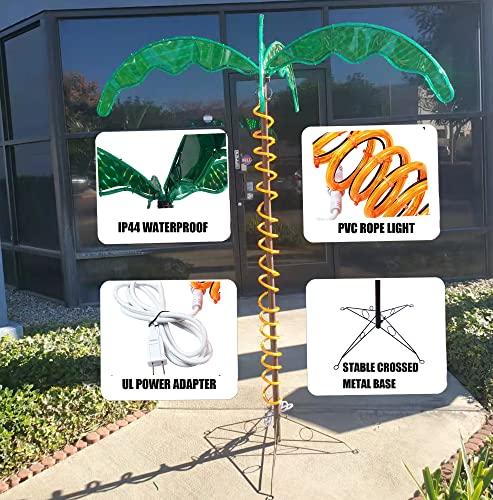 EEZ RV Products EEZ RV Products 7 Foot High Super Bright LED Lighted Tropical Palm Tree - 5 Times Brighter Than Incandescent Bulbs