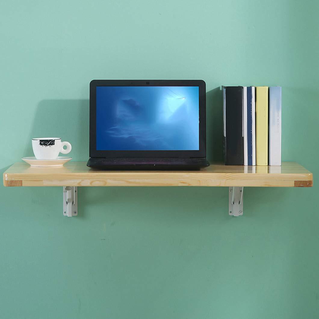 SYTH Wall-Mounted Drop-Leaf Table Folding Kitchen Dining Tables Desk,Workbench,for Study, Bedroom, Bathroom or Balcony, Pine