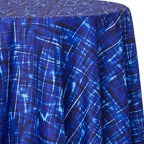 Ultimate Textile Ultimate Textile Check Blue 72-Inch Round Tablecloth