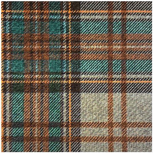 RUGGABLE Ruggable Washable 2x3 Area Rug, Plaid, Premium Winter Rugs for Living Room, Bedroom, Kitchen, Office, Classroom with Gripper Non Slip Pad, Dress Stewart Tartan Khaki