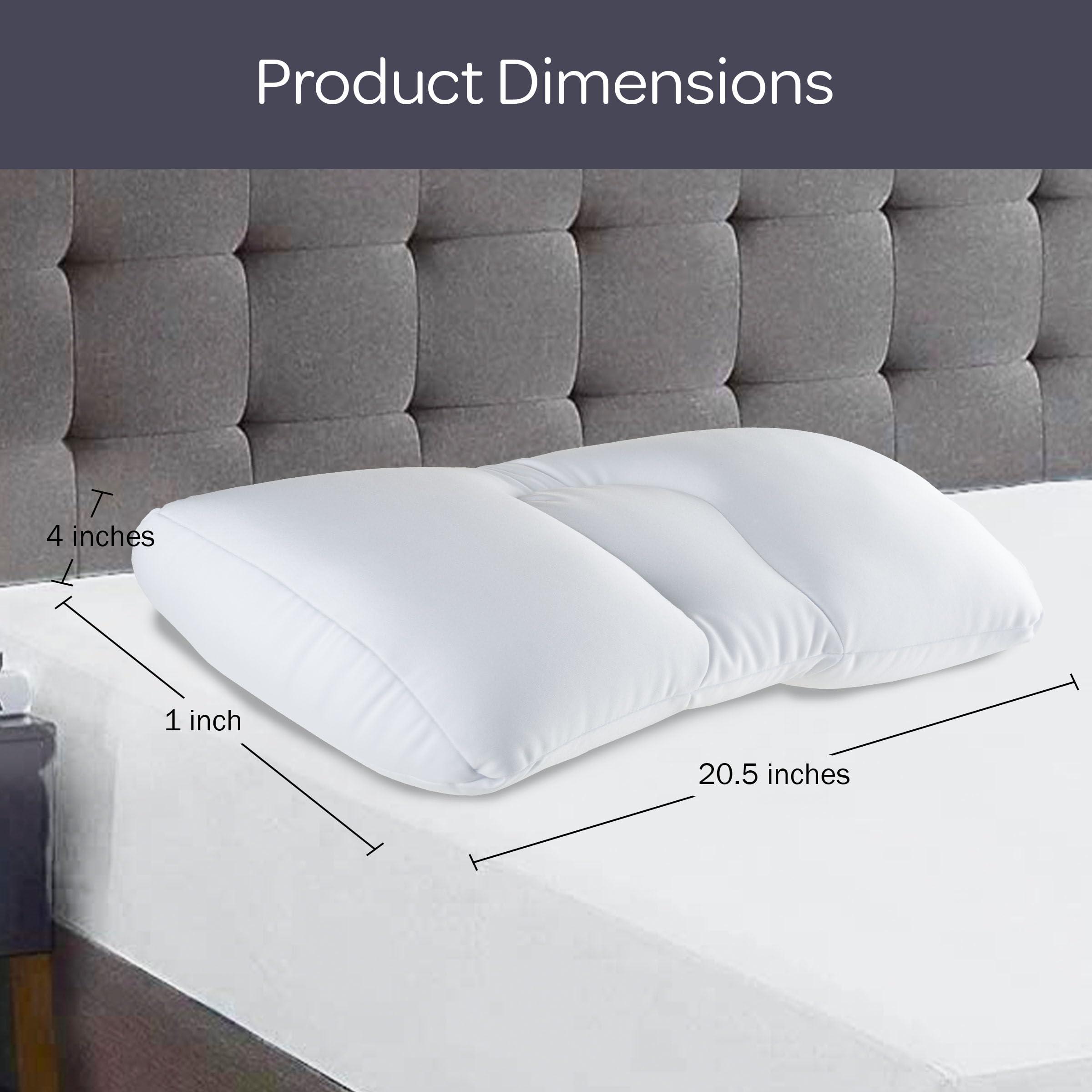 Remedy Remedy, White Microbead Pillow For Sleeping and Travel