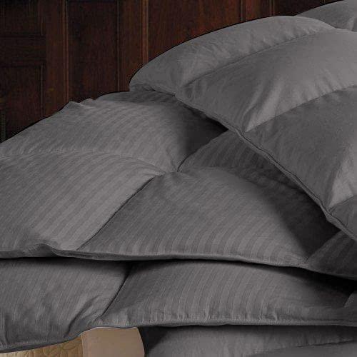 High Kotton High Kotton Boat Bedding - USA Made Universal V Berth 1 Piece Duvet Insert 400 GSM Filling Comforter (Universal V Berth), Striped Dark Grey