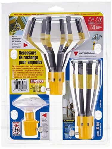 Bayco Light Bulb Changer Heads for Standard, Floodlight & Recessed Bulbs