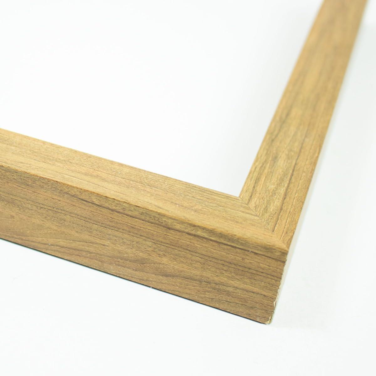 CustomPictureFrames.com 17x14 Frame Wood Tones Solid Wood Shadow Box Width 0.75 Inches | Interior Frame Depth 1 Inches | Trilby Contemporary Photo Frame Complete with UV Acrylic, Foam Board Backing & Hanging Hardware