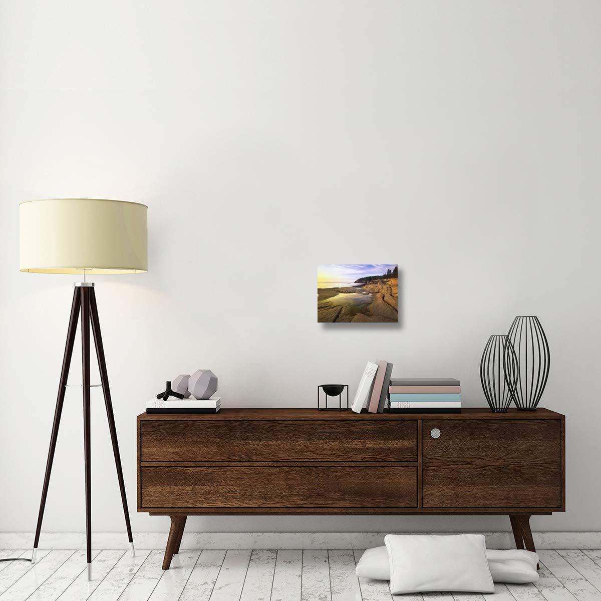 Global Gallery Global Gallery Atlantic Coast Near Thunder Hole, Acadia National Park, Maine-Canvas Art-16"x12"