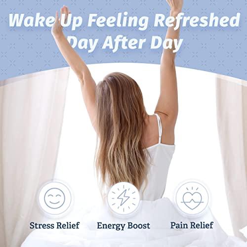 Abco Tech Abco Tech 8in Leg Elevation Pillow with Memory Foam Top - Elevating Leg Rest to Reduce Swelling, Back, Hip, and Knee Pain - Leg Support Pillow to Elevate Feet while Sleeping, Reading - Washable Cover