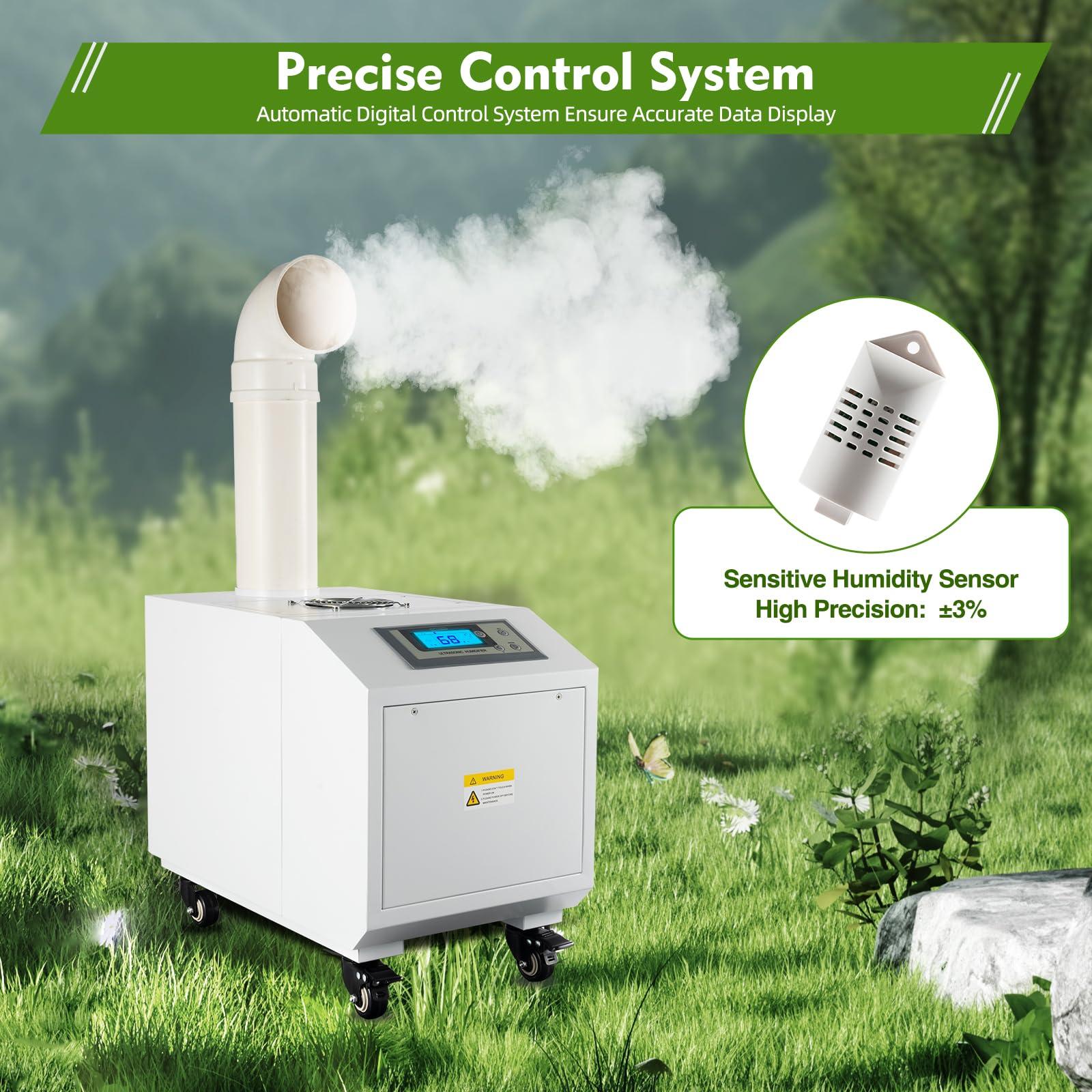 Hilberiazel Agricultural Ultrasonic Humidifier, Commercial Whole House Air Humidifier, Commercial Industrial and Agricultural Humidifier, 3kg/h Suitable for Agricultural Textiles, 110V