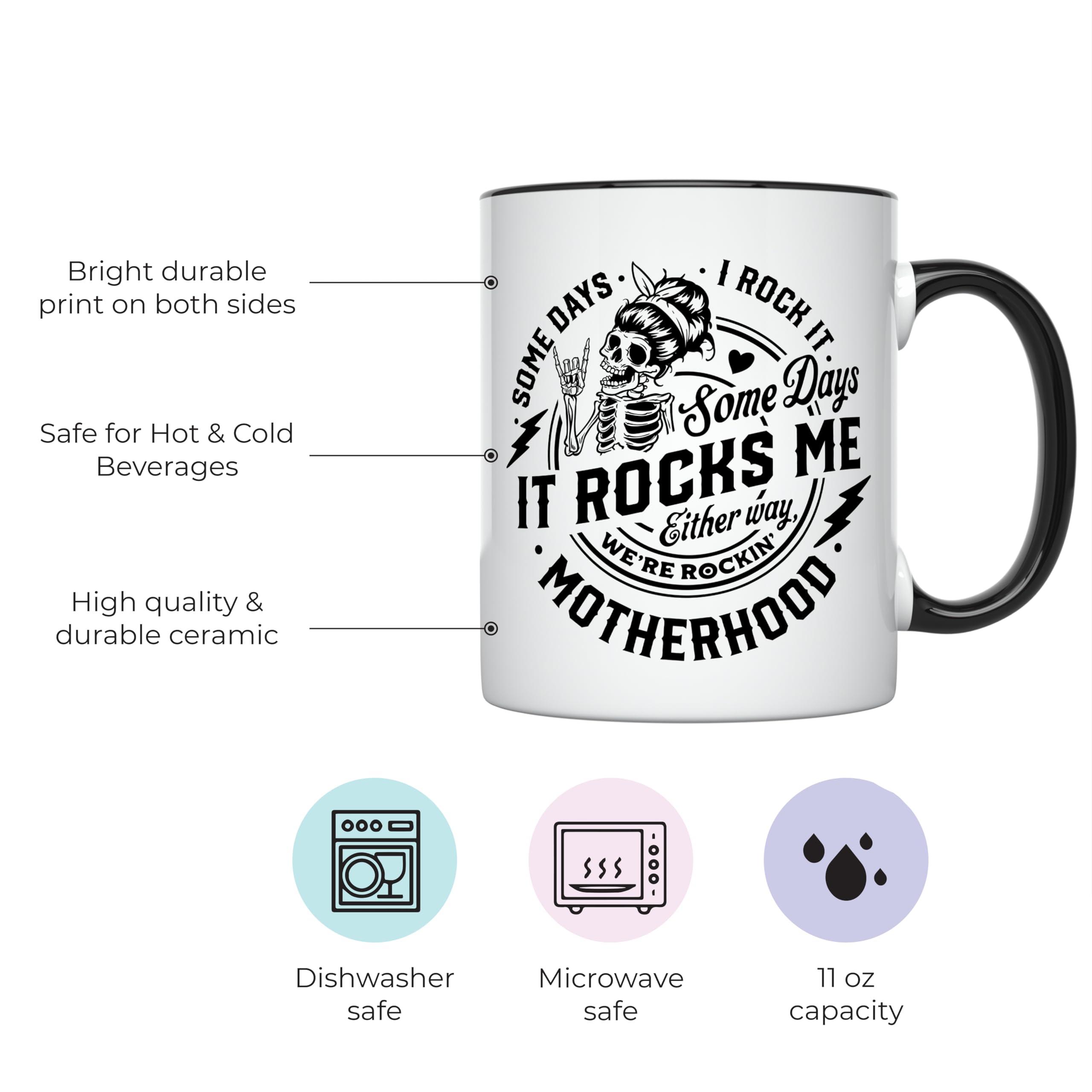 YouNique Designs YouNique Designs Funny Mom Mug, 11 Oz, Mom Coffee Mug, Mom Cup, Best Mom Mug, Mom Birthday Gifts for Mom, Happy Birthday Mom, Best Mom Ever Gifts, Gofts for Mom, Mama Gifts for New Mom (Black Handle)