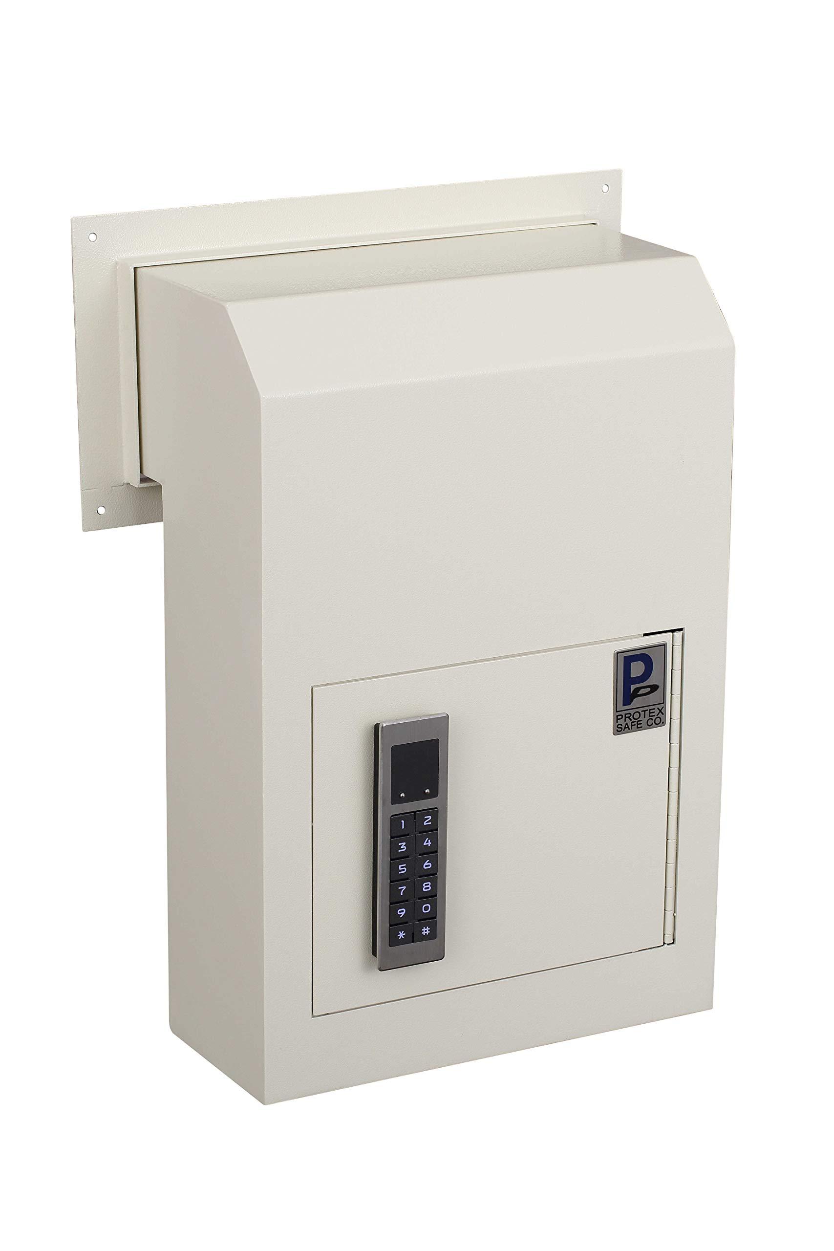 Protex Safe Co. Protex WSS-159E II Through The Door Drop Box with Electronic Lock, Beige