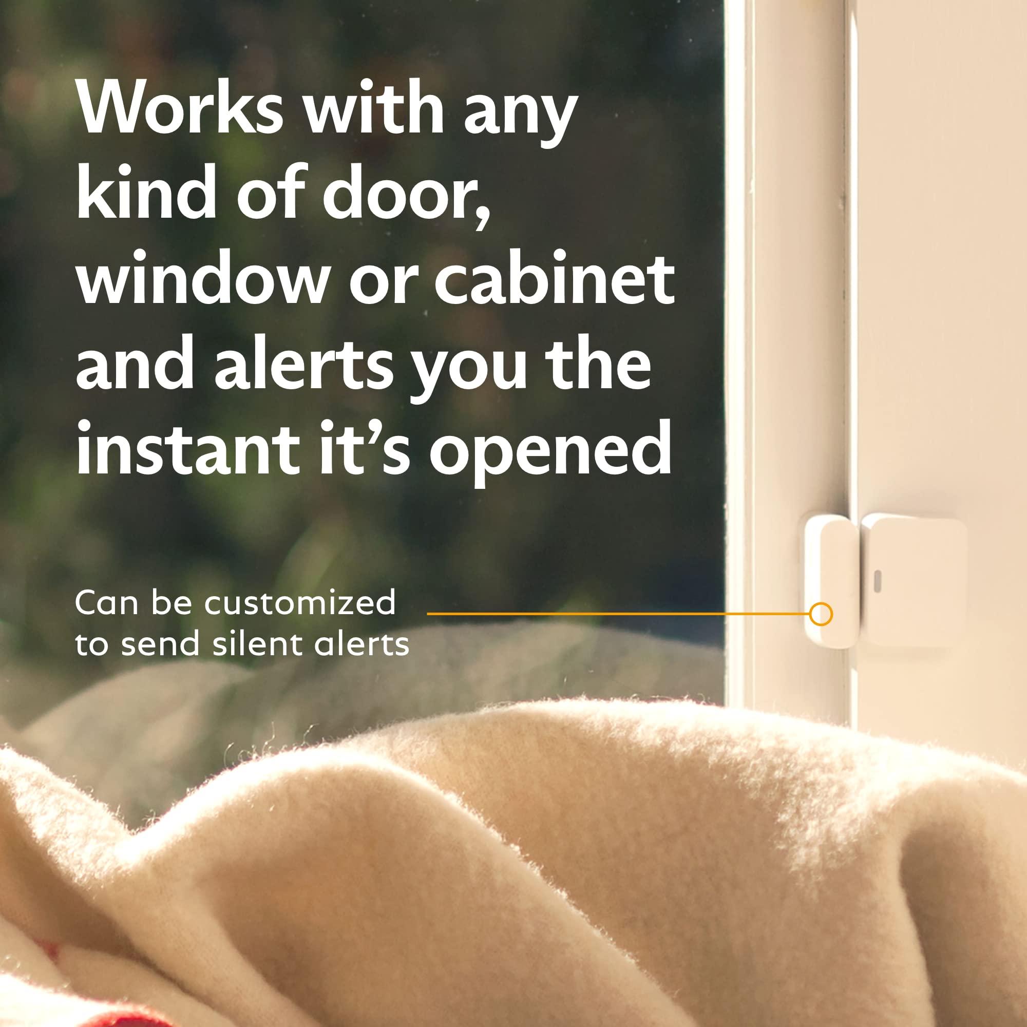 SimpliSafe SimpliSafe Entry Sensor (Pack of 4) - Window and Door Protection - Compatible with The SimpliSafe Home Security System - Latest Gen