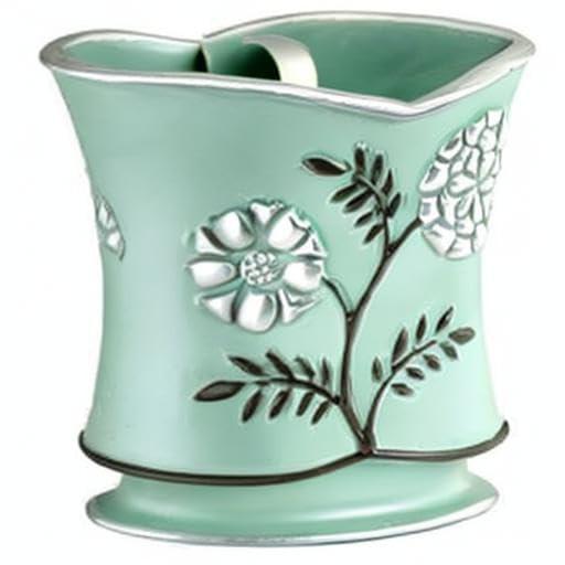 Popular Bath Popular Bath Avantie Toothbrush Holder - Aqua Resin Design, Bathroom Countertop Organizer, Modern Bathroom Dcor, Elegant & Durable Toothbrush Stand, Stylish Accessory for Vanity