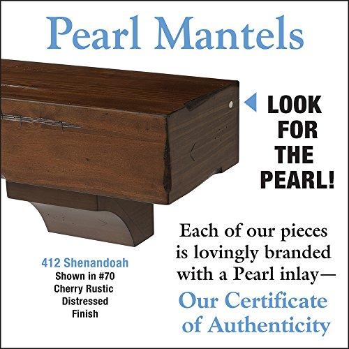 Pearl Mantels Pearl Mantels 412-60-70 Shenandoah Pine 60-Inch Fireplace Mantel Shelf, Rustic Cherry