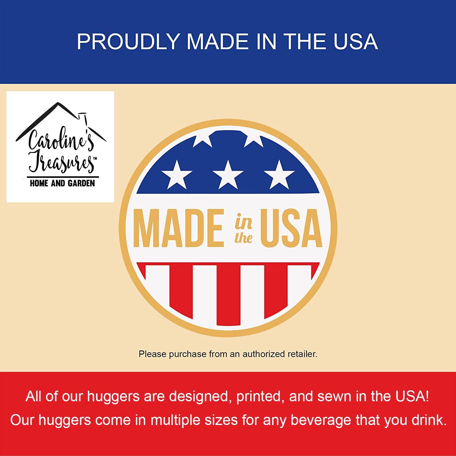 Caroline's Treasures Caroline's Treasures BB7917MUK Vicugna or Vicuna Pink Check Ultra Hugger for Slim cans Can Cooler Sleeve Hugger Machine Washable Drink Sleeve Hugger Collapsible Insulator Beverage Insulated Holder