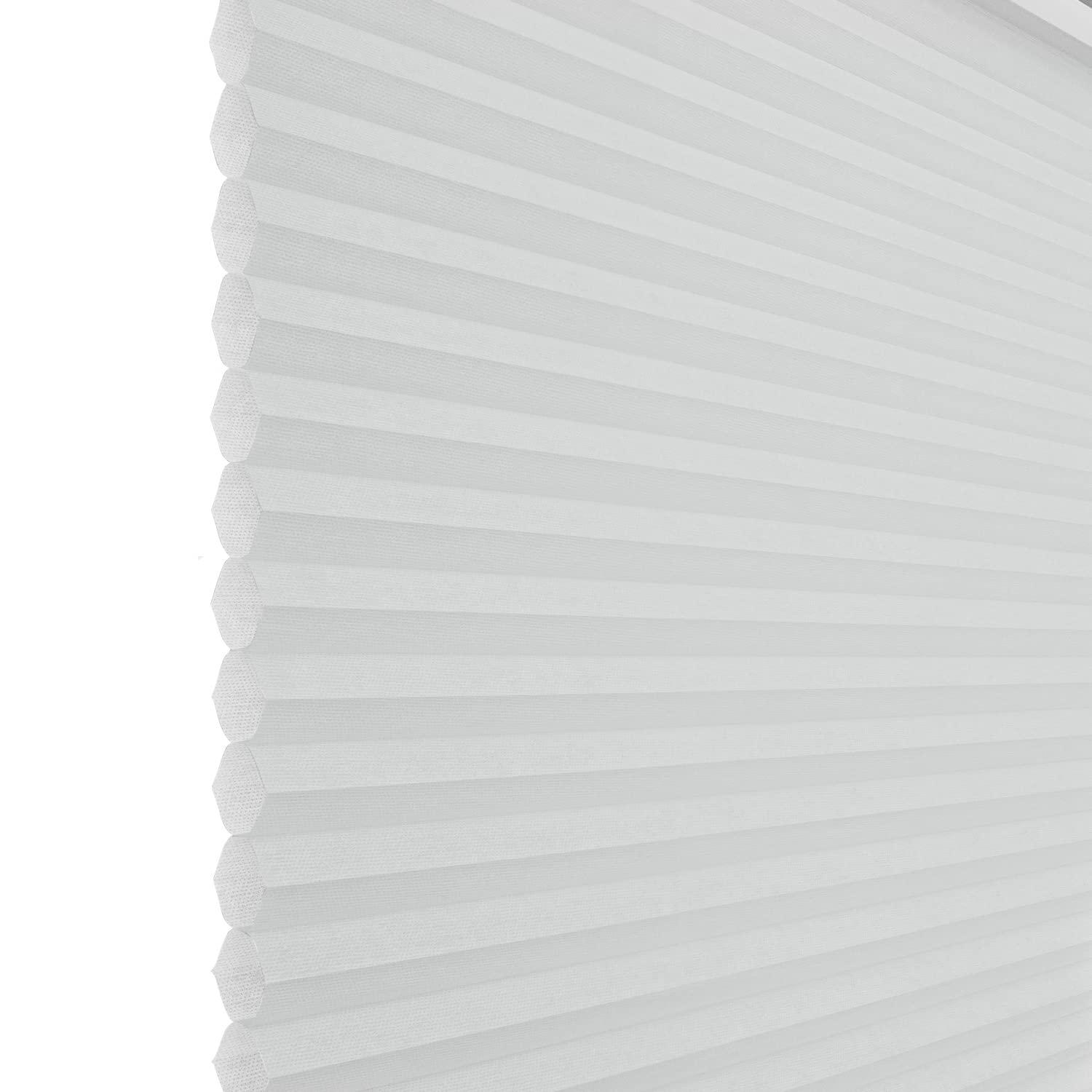 CHICOLOGY CHICOLOGY Cellular Shades, Top Down Bottom Up Shades, Custom Blinds for Windows, Window Shades for Home, Door Blinds, Window Coverings, Cellular Blinds, Pewter (Light Filtering), 23.75" W x 48" H