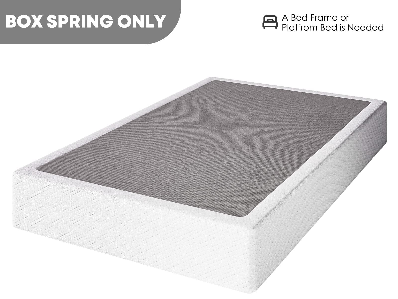 RLDVAY RLDVAY Twin-XL Box-Spring, 9 inch Metal Twin XL Box Spring Only, Heavy Duty XL Twin Box Spring with Fabric Cover, Easy Assembly, Non Slip, Noise Free