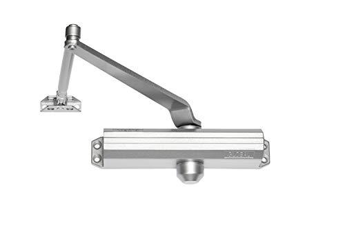 Global Door Controls Global Door Controls Compact Commercial Door Closer in Aluminum with Adjustable Spring Tension and Backcheck - Size 5
