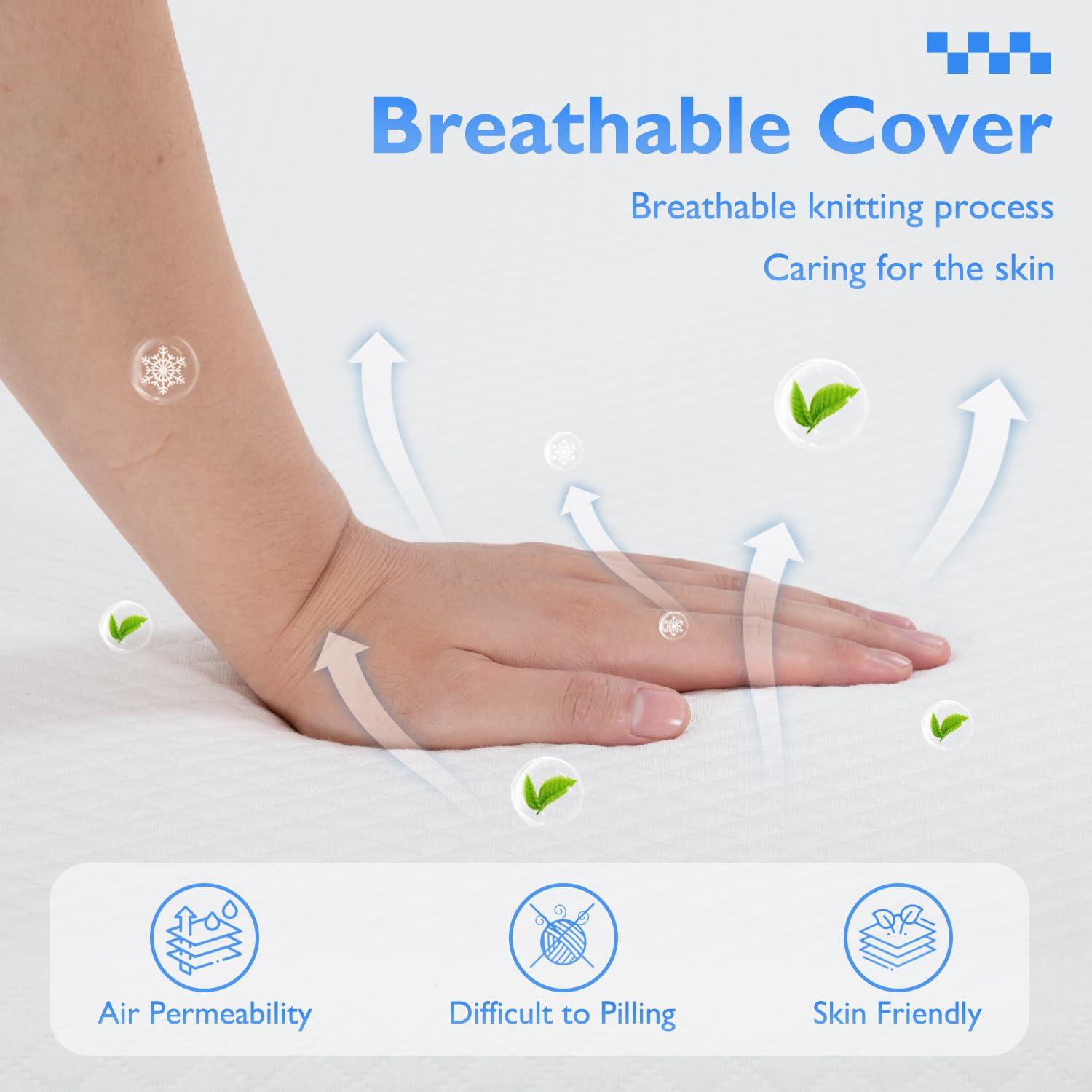 HWGEBY HWGEBY 5 Inch California King Mattress in a Box,Gel Memory Foam Mattress with High Density Density Base Support Foam,Medium Firm Mattress for Sleep and Pressure Relief,CertiPUR-US Certified