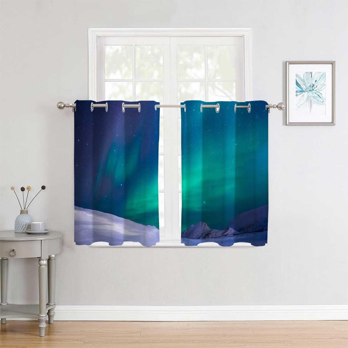 YANFENQI YANFENQI Sound Proof Room Divider Scenic Landscape Sliding Room Dividers Room Darkening 63Inch Width by 80Inch Length,2 Panels