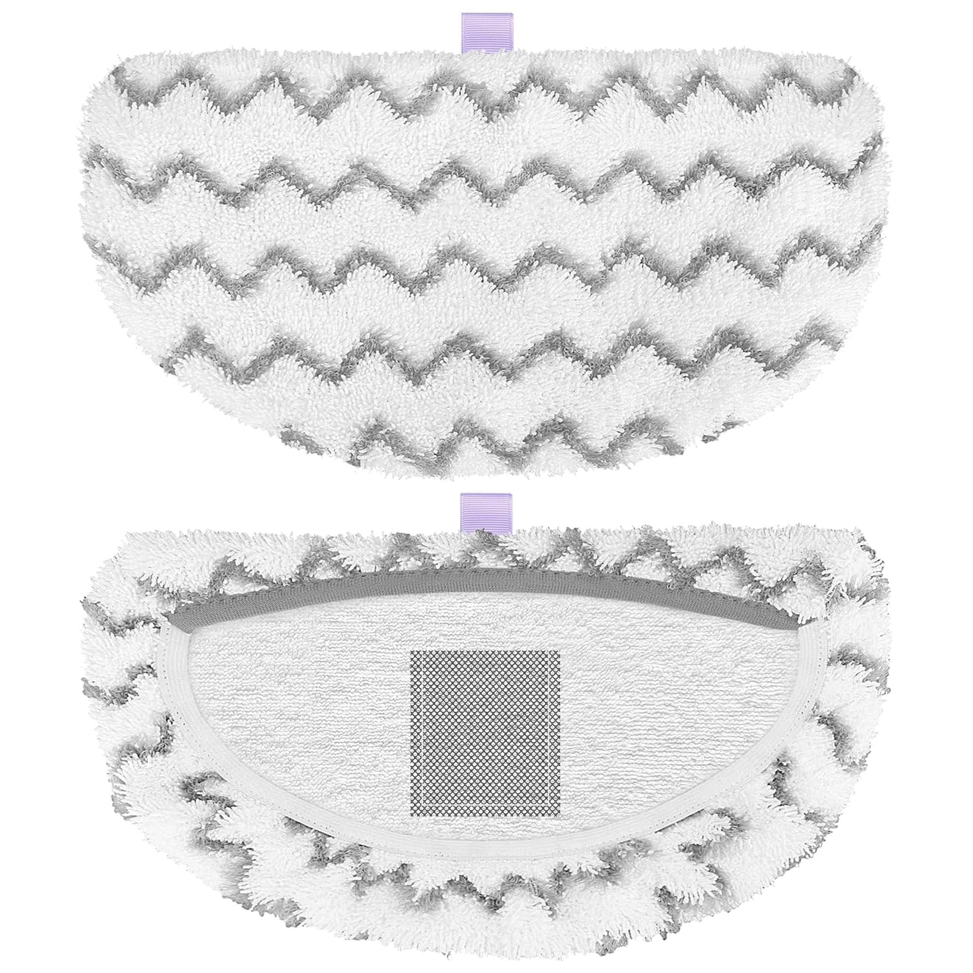 Tidy Monster Tidy Monster Steam Mop Replacement Pads Compatible with Bissell Powerfresh Steam Mop 1940 1806 1544 1440 2075A 2685A Series, Part # 5938 & 203-2633, 1606668 & 1606669 (4-White)