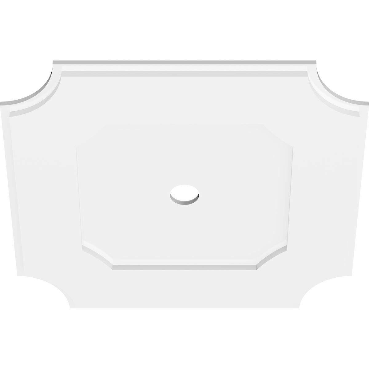 Ekena Millwork Ekena Millwork CMP24LE-02000 Locke Architectural Grade PVC Contemporary Urethane Ceiling Medallions 24\"OD x 2\"ID x 14 1/4\"C x 1\"P
