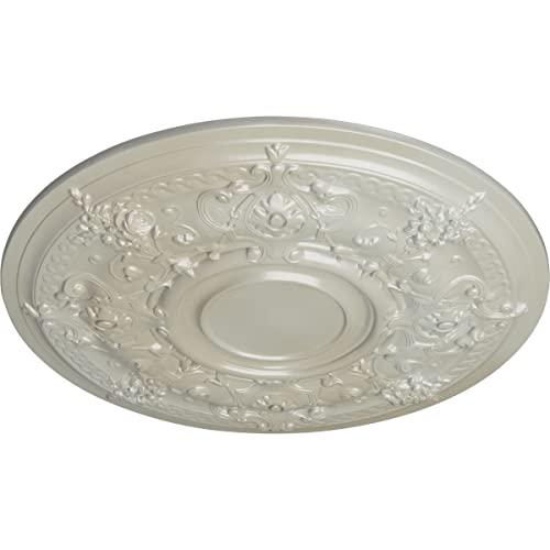 Ekena Millwork Ekena Millwork CM29DAFBS Darnay Ceiling Medallion, 29 1/4\"OD x 2\"P (Fits Canopies up to 7 1/4\"), Hand-Painted Flash Blue