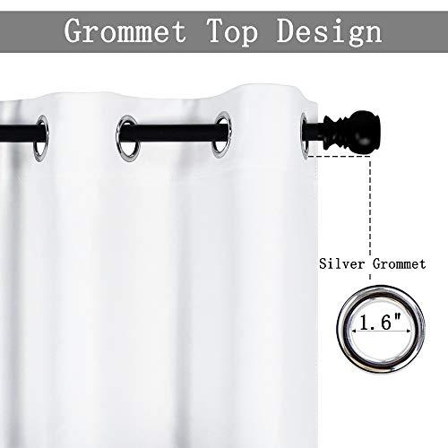 Sky Wave Sky Wave Grommet Top Blackout Curtain Valance - Window Treatment for Living Room, Kitchen. (Coffee 42 Inch Wide by 20 Inch Long- 1panel)