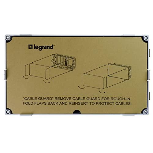 On-Q Legrand - OnQ, Cable Management, Structured Media Enclosure, In-Wall Enclosure for MDU, Screw-On Cover, 8 inch, Glossy White, EN0800