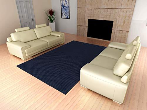 Garland Rug Garland Rug Medallion 7'6" x 9'6" Navy Non Slip Polypropylene Area Rug- Ideal for Living Rooms & Hallways, Stylish & Durable for High-Traffic Areas