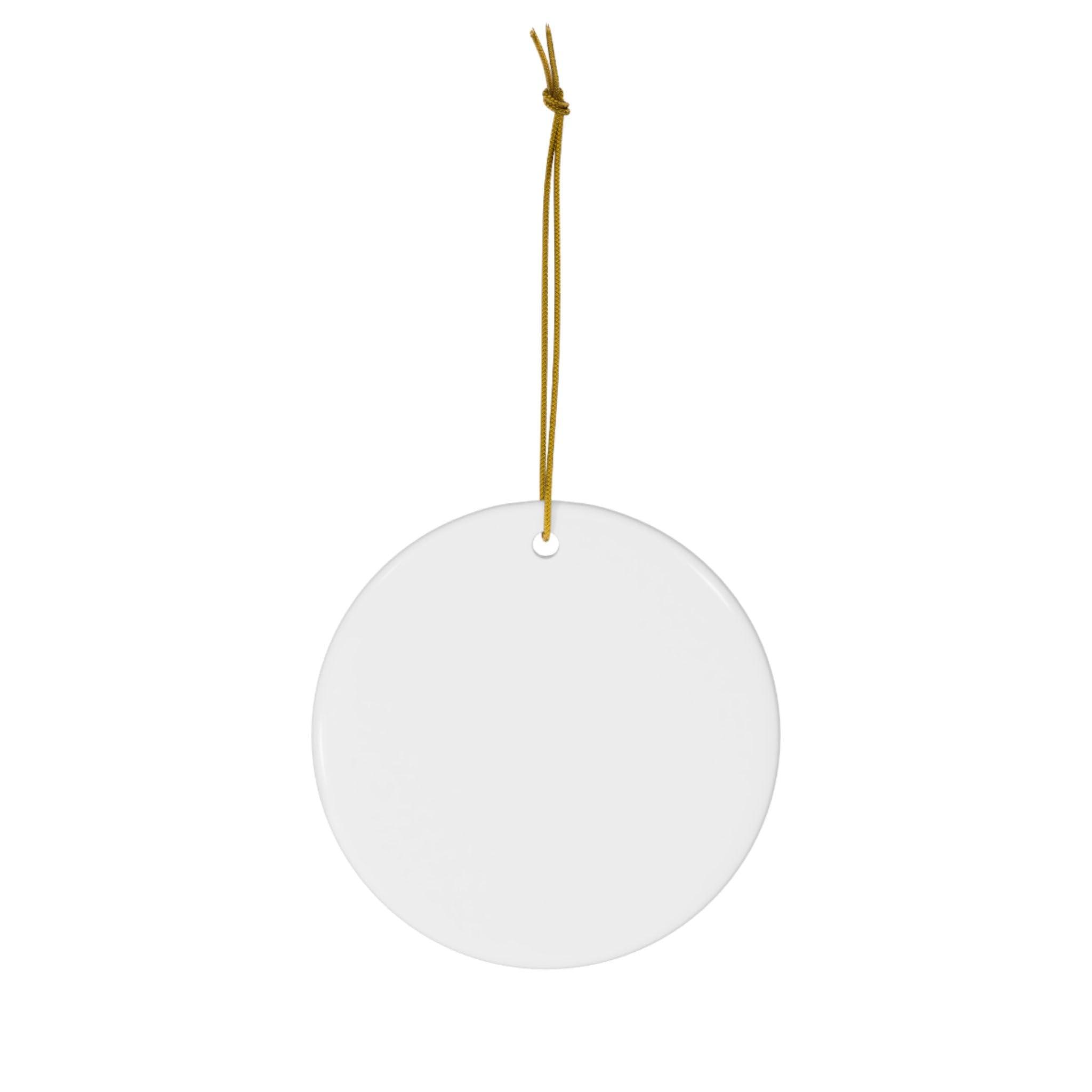 Lovesout Pinecones Theme Design with Baby African Hedgehog Personalized Name Christmas Ornaments 2024 Circle White Ceramic Pet Owner Gifts