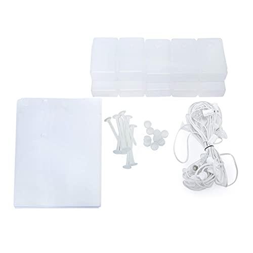 Elf Logic Elf Logic - Set of 10 Electric Luminary Bags (Incandescent Lights) - Plug in and Weatherproof Vellum Luminary Pathway Lighting - Reusable Luminary Bags - Perfect Outdoor Luminary Lights