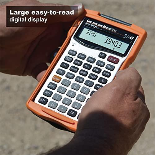 Calculated Industries Calculated Industries 4065 Construction Master Pro Advanced Construction Math Feet-inch-Fraction Calculator for Contractors, Estimators, Builders, Framers, Remodelers, Renovators and Carpenters