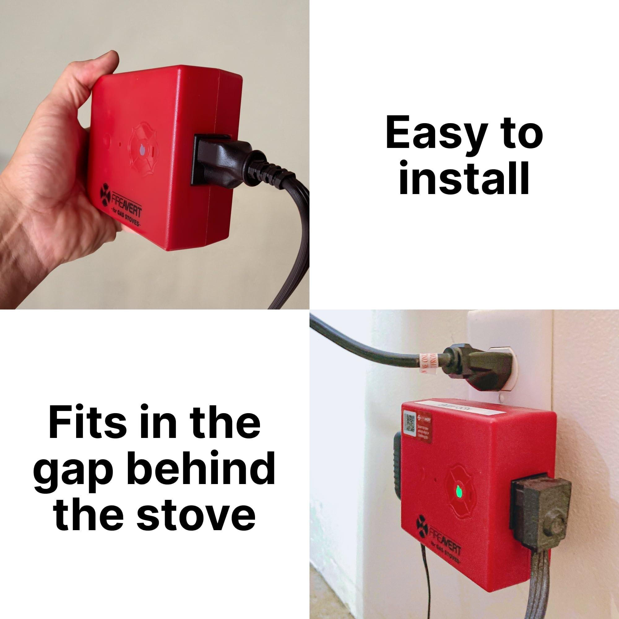 FireAvert FireAvert-Gas Stove Auto Shut-Off Device (1/2" Pipe Line), Oven Monitoring Solution for Senior Citizen and Elderly Parents, As Seen on Shark Tank