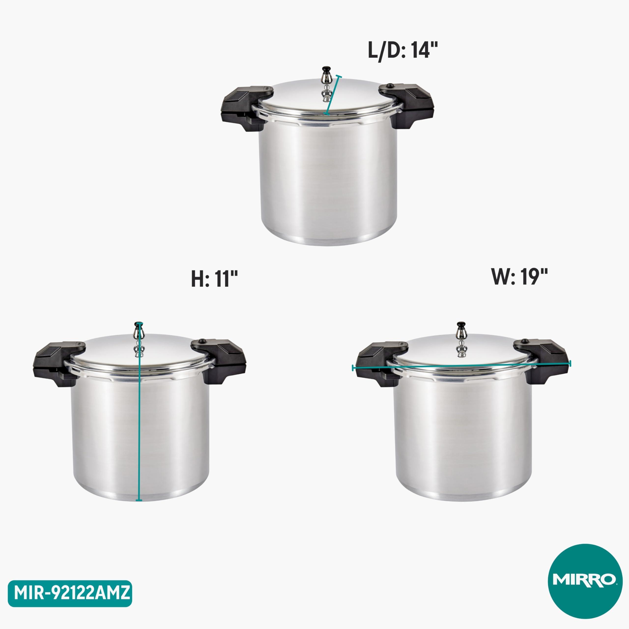 Mirro Mirro Pressure Cooker, 22 Quart, Silver