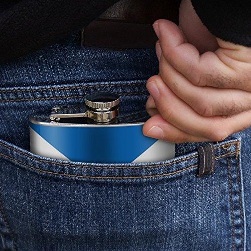 GRAPHICS & MORE Scotland Scottish Country Flag Stainless Steel 5oz Hip Drink Kidney Flask