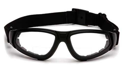 Pyramex Safety Pyramex XSG Reader Safety Glasses, Black Frame/Clear Anti-Fog + 1.5 Lens