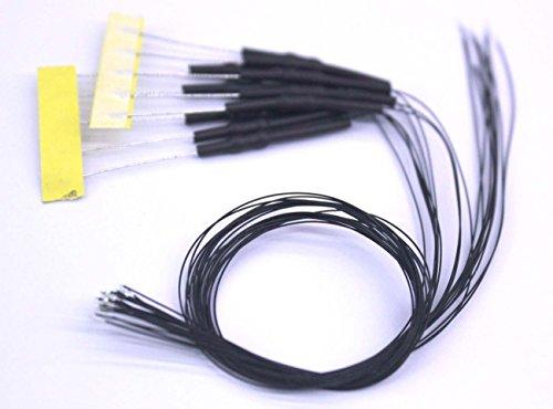 madshop 20pcs x 0603 RGB Flashing Pre-soldered Micro Litz Wired Leads SMD Led 10cm