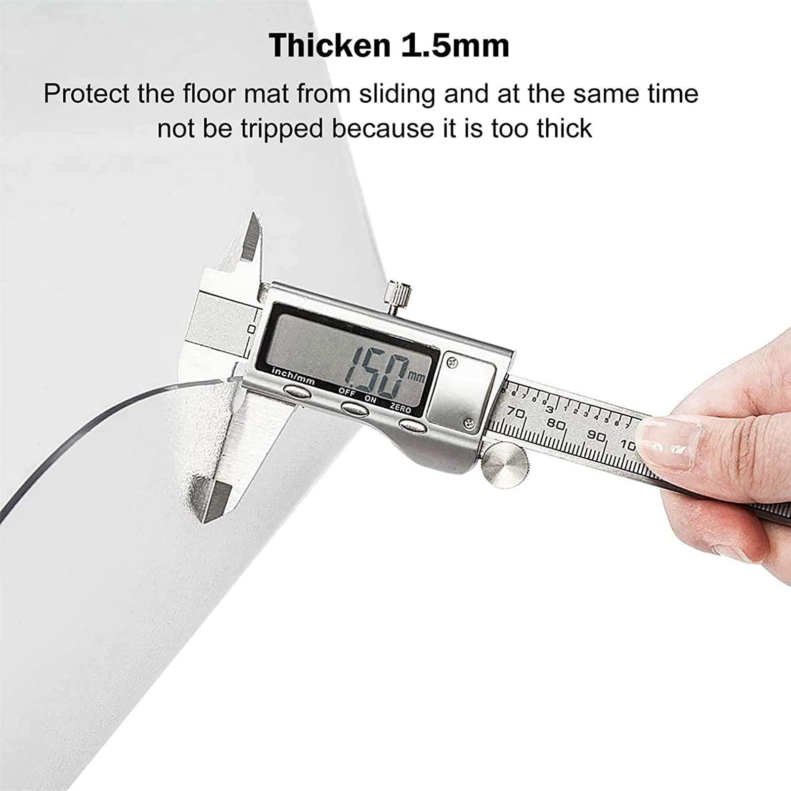 generic Runner Rug Clear Vinyl Plastic Floor Runner Protector3.3x10.2 FT Heavy Duty Floor Runner/Protector for Hardwood Floors Clear Plastic Rug, Can be Cut Transparent 1.5mm/0.06in