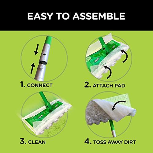 Swiffer Swiffer Sweeper Dry + Wet Multi Sweeping Kit (1 Sweeper, 7 Dry Cloths, 3 Wet Cloths)