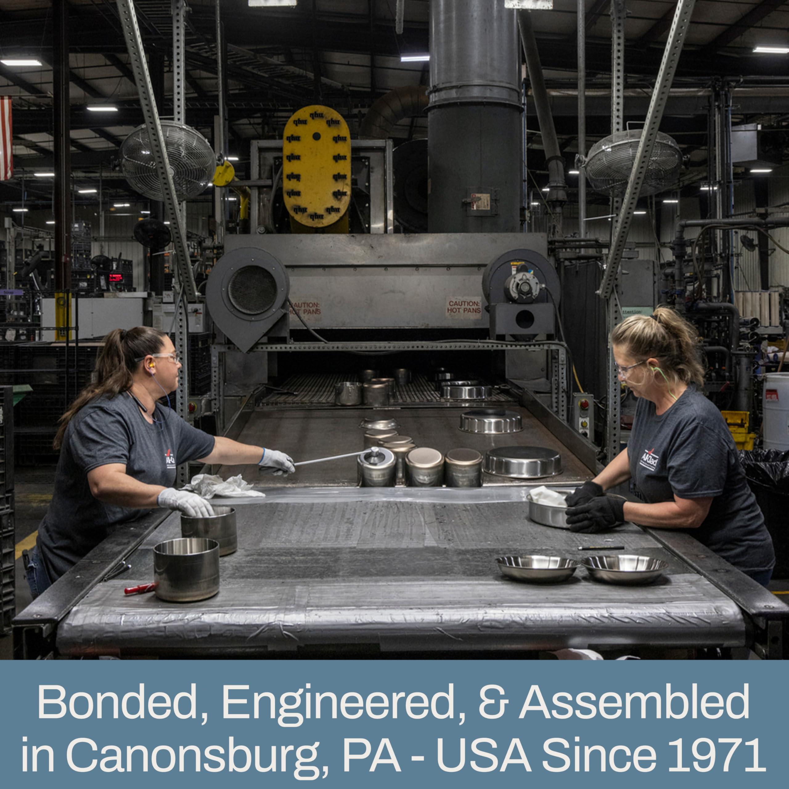 All-Clad All-Clad D3 3-Ply Stainless Steel Fry Pan With Lid 10 Inch, Induction Compatible, Oven Broiler Safe 600F, Fast and Even Heat, Pots and Pans, Cooking Frying Pan, Skillet, Kitchen, Cookware, Silver