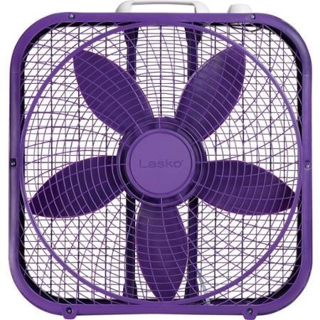 Lasko Lasko Cool Colors 20" Box Fan Durable Metal Frame Purple
