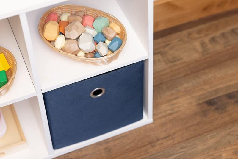 Wooden Living Baskets for Gifts Empty, Small Gift Basket | For Bread, Easter Fill, Montessori, Serving, Holiday/Christmas | Recycled Plastic Woven Wicker, Bulk kit - 9\" x 6\" x 2\" (6-Pack)