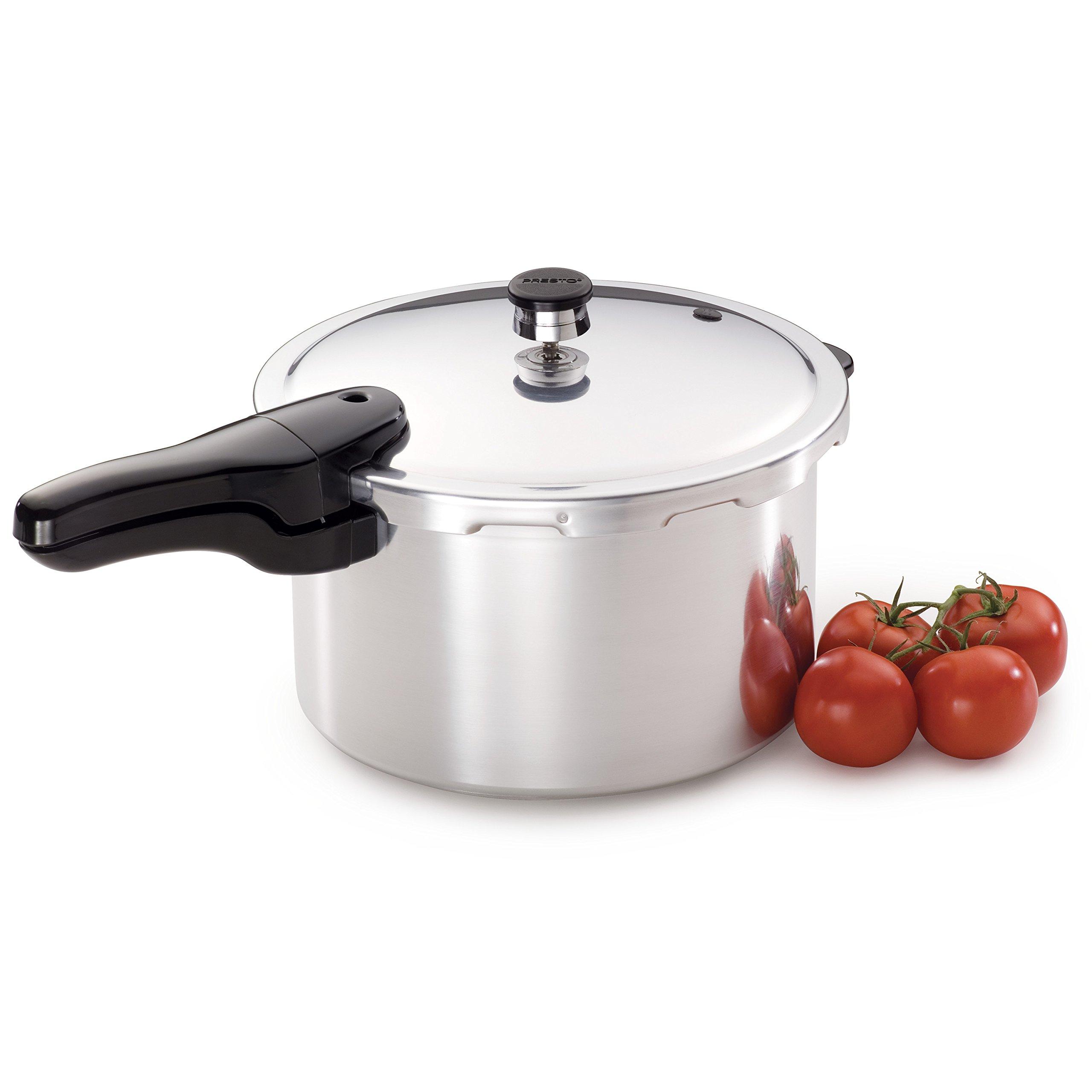 Presto Presto 01282 8-Quart Aluminum Pressure Cooker & 01264 6-Quart Aluminum Pressure Cooker