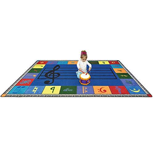 Joy Carpets Joy Carpets Note Worthy Elementary Rug, Multi, 7'8" x 10'9"