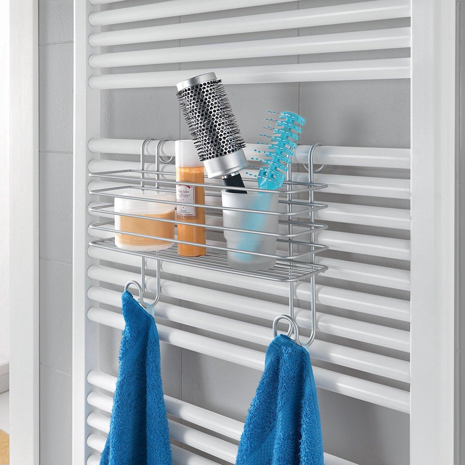 Metaltex USA Metaltex Hanging Basket Radius, Metal, Silver, 33 x 13 x 25 cm