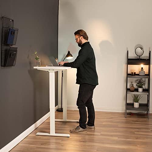 VIVO VIVO Electric Dual Motor Standing Desk Frame for 43 to 79 inch Table Tops, Frame Only, Ergonomic Standing Height Adjustable Base with Push Button Memory Controller, White, DESK-V122EW