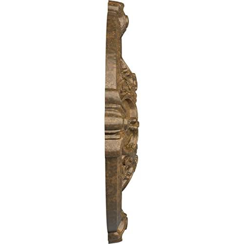 Ekena Millwork Ekena Millwork CM17HARZS Hamilton Ceiling Medallion, 17 3/8\"OD x 1 3/4\"P (Fits Canopies up to 3 3/4\"), Hand-Painted Rubbed Bronze