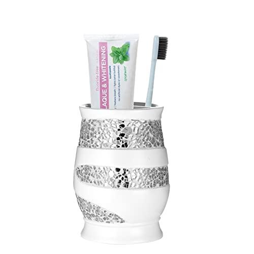 Popular Bath Popular Bath White Sinatra, Tooth Brush Holder