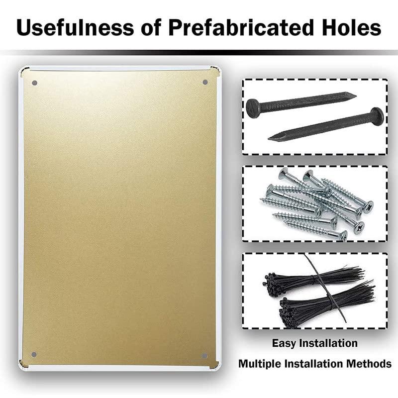 CXFYWOH Bell Out of Order Please Knock Door Sign Metal Sign with Funny Quotes Metal Sign Motivational Wall Art Rustic Wall Decorations for Living Room Kitchen Wall Hanging Signs Wall Sign 8x12 inch